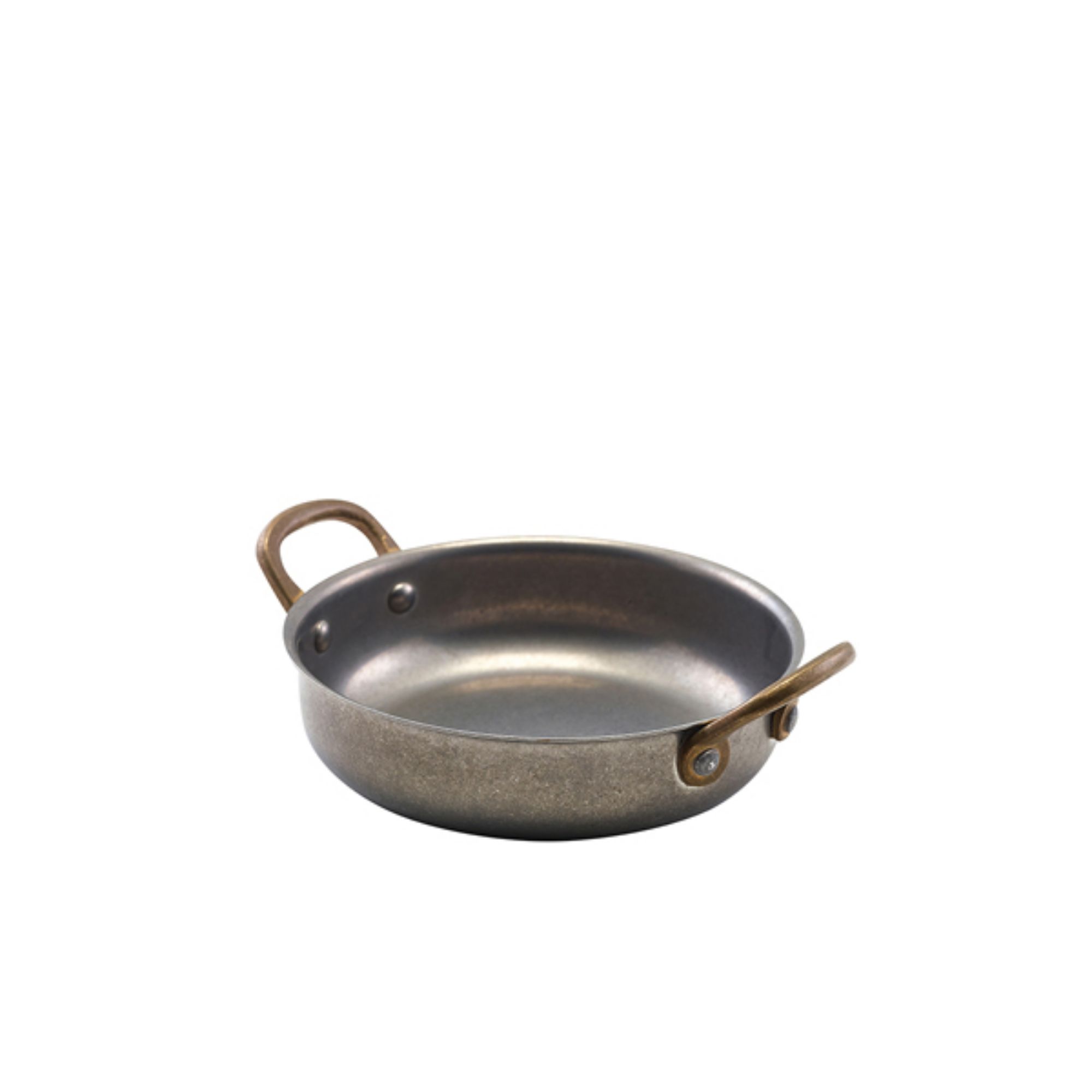 Picture of GenWare Vintage Steel Round Dish 13.5 x 3.75cm - Pack of 6 - SRD14V