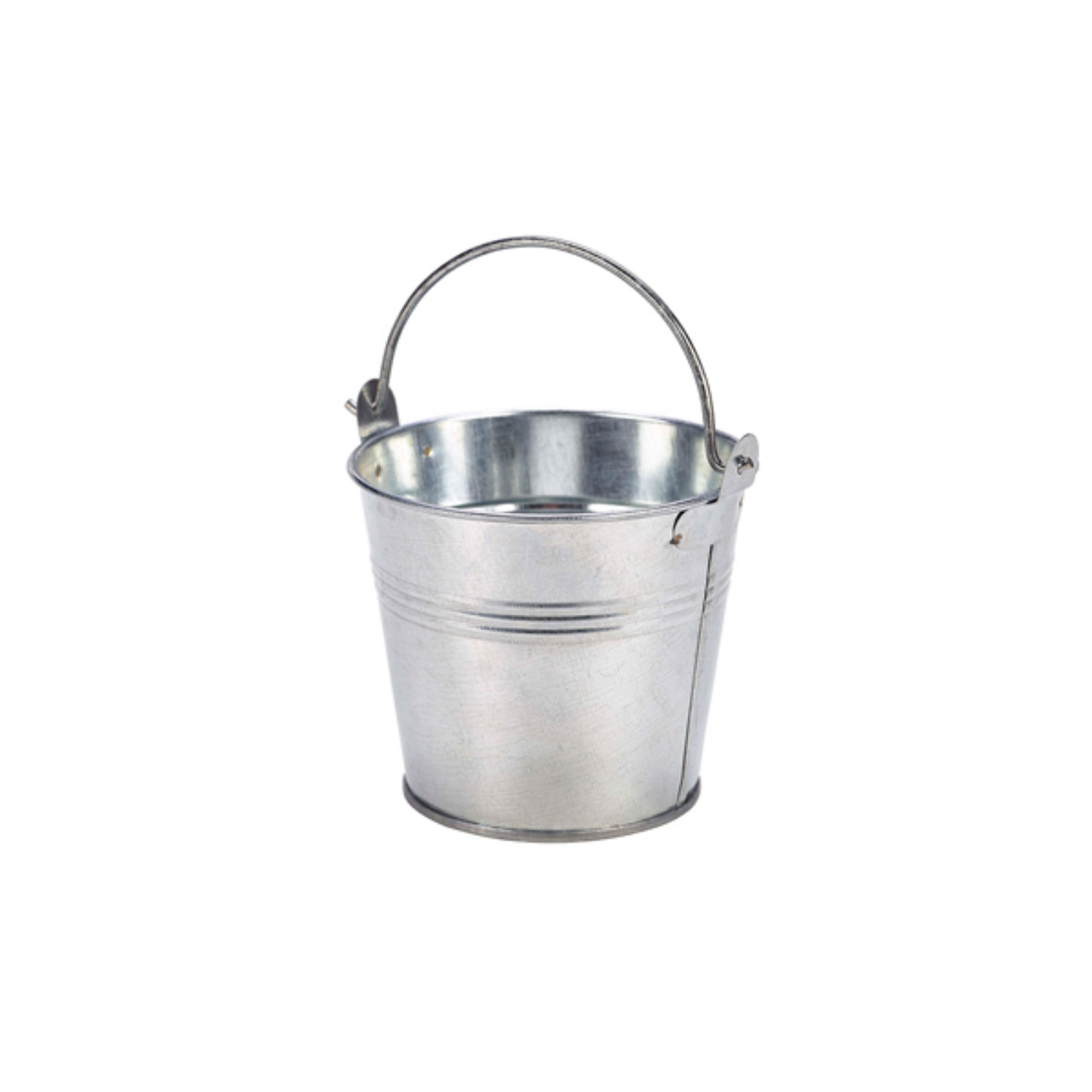 Picture of Galvanised Steel Serving Bucket 10cm Dia - Pack of 12 - GSB10