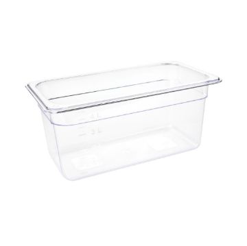 Picture of Vogue Polycarbonate 1/3 Gastronorm Container 150mm Clear