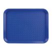 Picture of Olympia Kristallon Polypropylene Fast Food Tray Blue Medium 415mm - P506