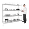 Picture of Vogue 4 Tier Wire Shelving Kit 1830x610mm - U259