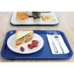Picture of Olympia Kristallon Polypropylene Fast Food Tray Blue Medium 415mm - P506