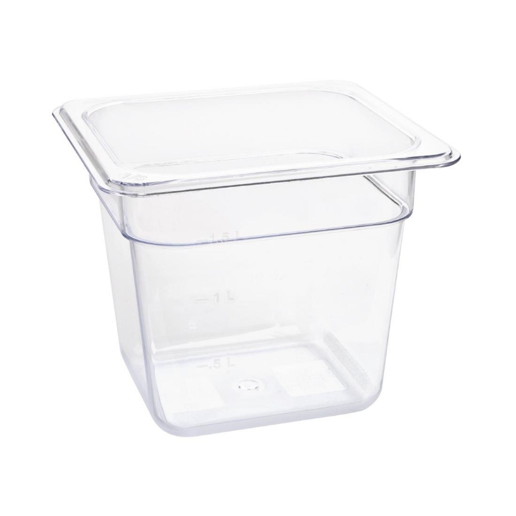 Picture of Vogue Polycarbonate 1/6 Gastronorm Container 150mm Clear - U241