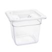 Picture of Vogue Polycarbonate 1/6 Gastronorm Container 150mm Clear - U241