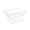 Picture of Vogue Polycarbonate 1/6 Gastronorm Container 100mm Clear - U240