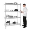 Picture of Vogue 4 Tier Wire Shelving Kit 1220x610mm - U257