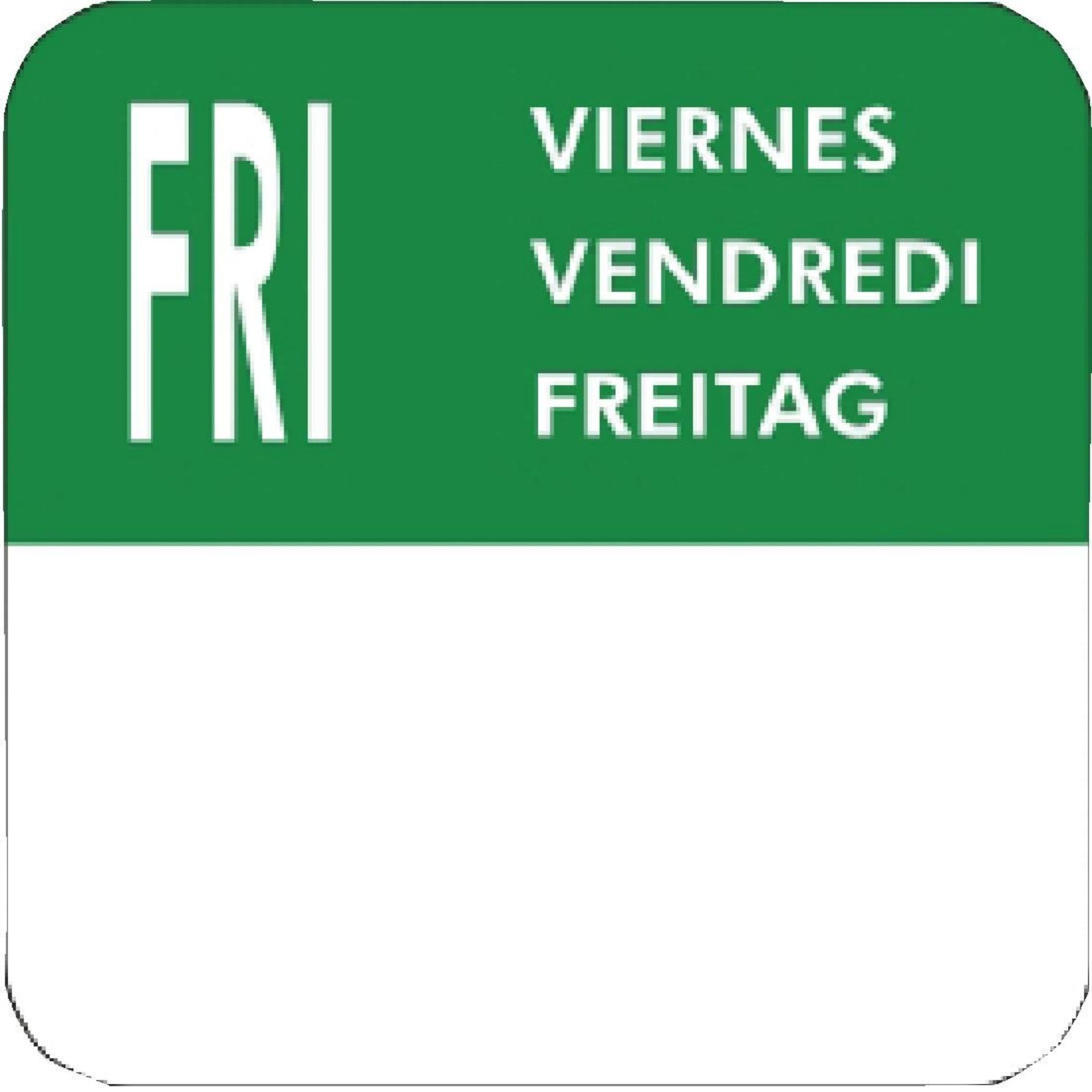 Picture of Vogue Removable Day of the Week Labels (7000 Pack)