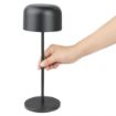 Picture of Olympia Siena Table Lamp Round Dome Black 300mm - HZ208
