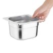 Picture of Vogue Stainless Steel 1/6 Gastronorm Tray 100mm - K991
