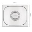 Picture of Vogue Stainless Steel 1/2 Gastronorm Lid - K931