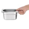 Picture of Vogue Stainless Steel 1/9 Gastronorm Tray 100mm - K825