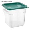 Picture of Hygiplas Polycarbonate Square Storage Container 3.5Ltr - HY401