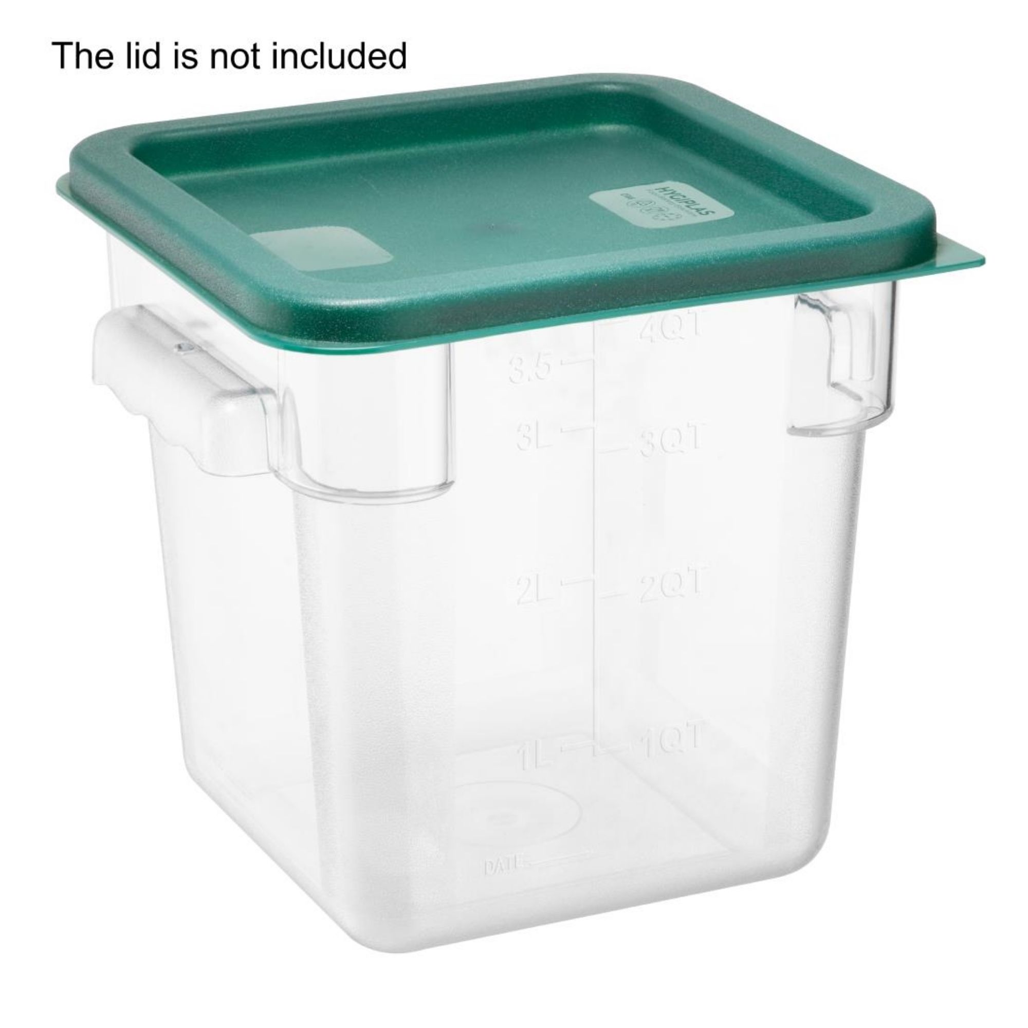 Picture of Hygiplas Polycarbonate Square Storage Container 3.5Ltr