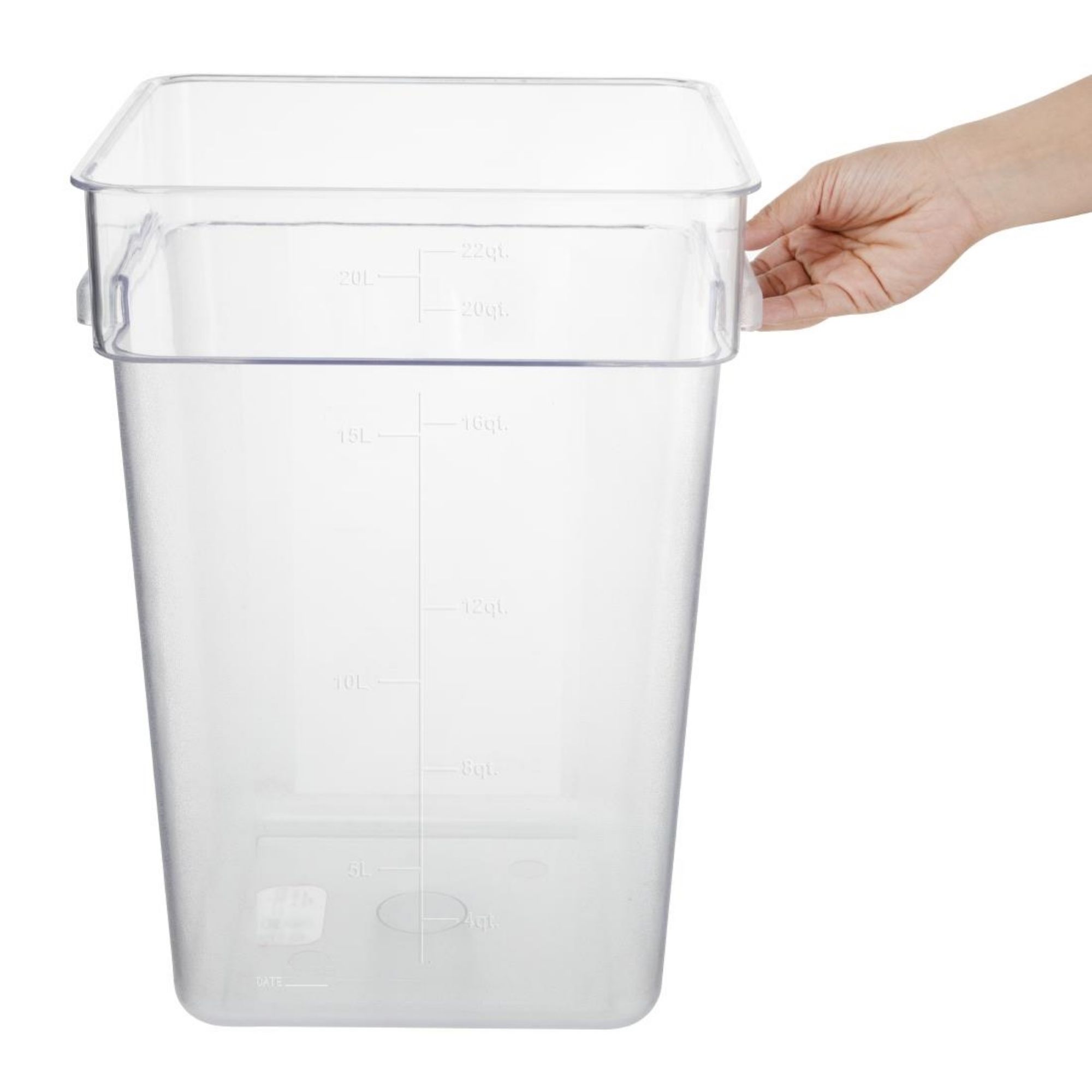 Picture of Hygiplas Polycarbonate Square Storage Container 20Ltr