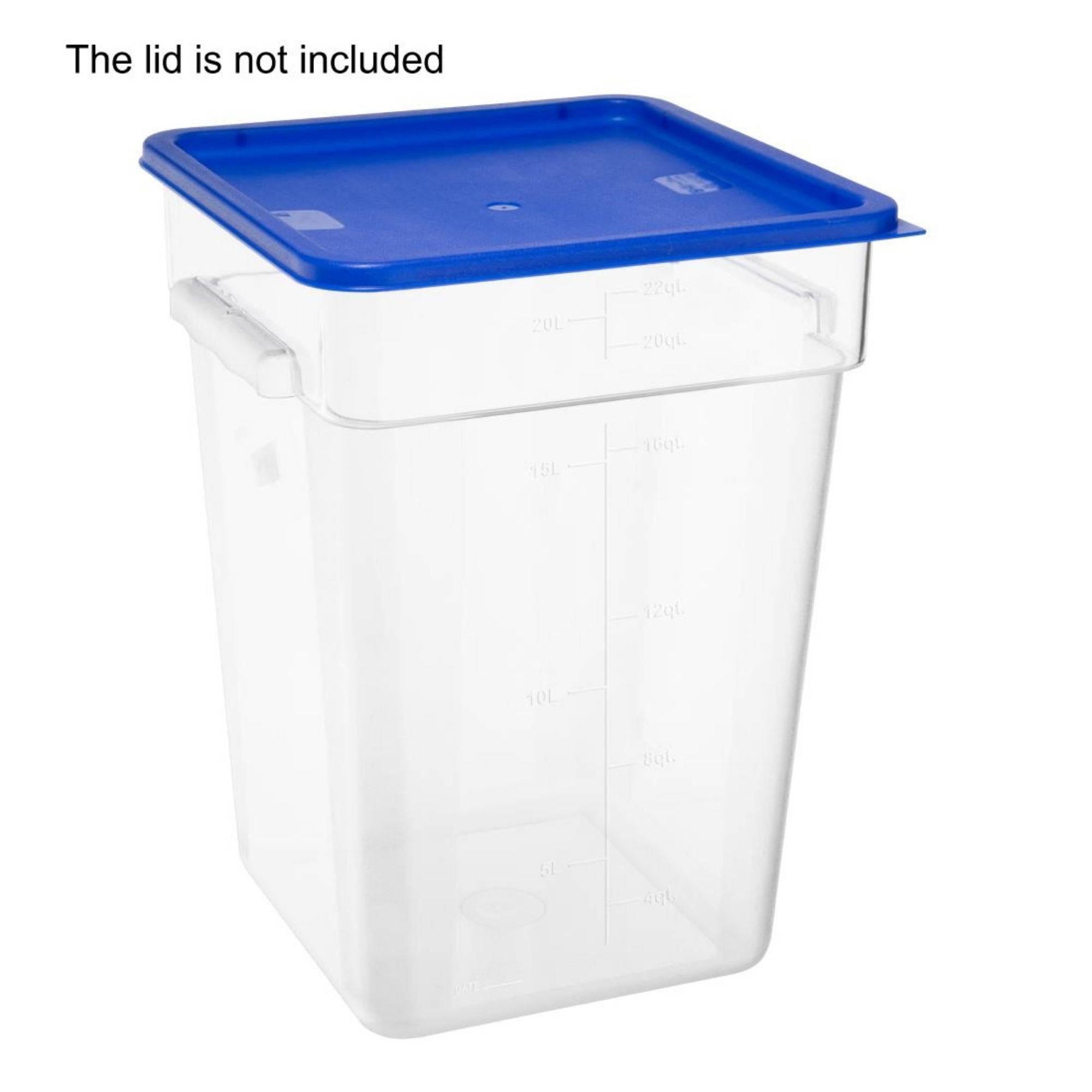 Picture of Hygiplas Polycarbonate Square Storage Container 20Ltr