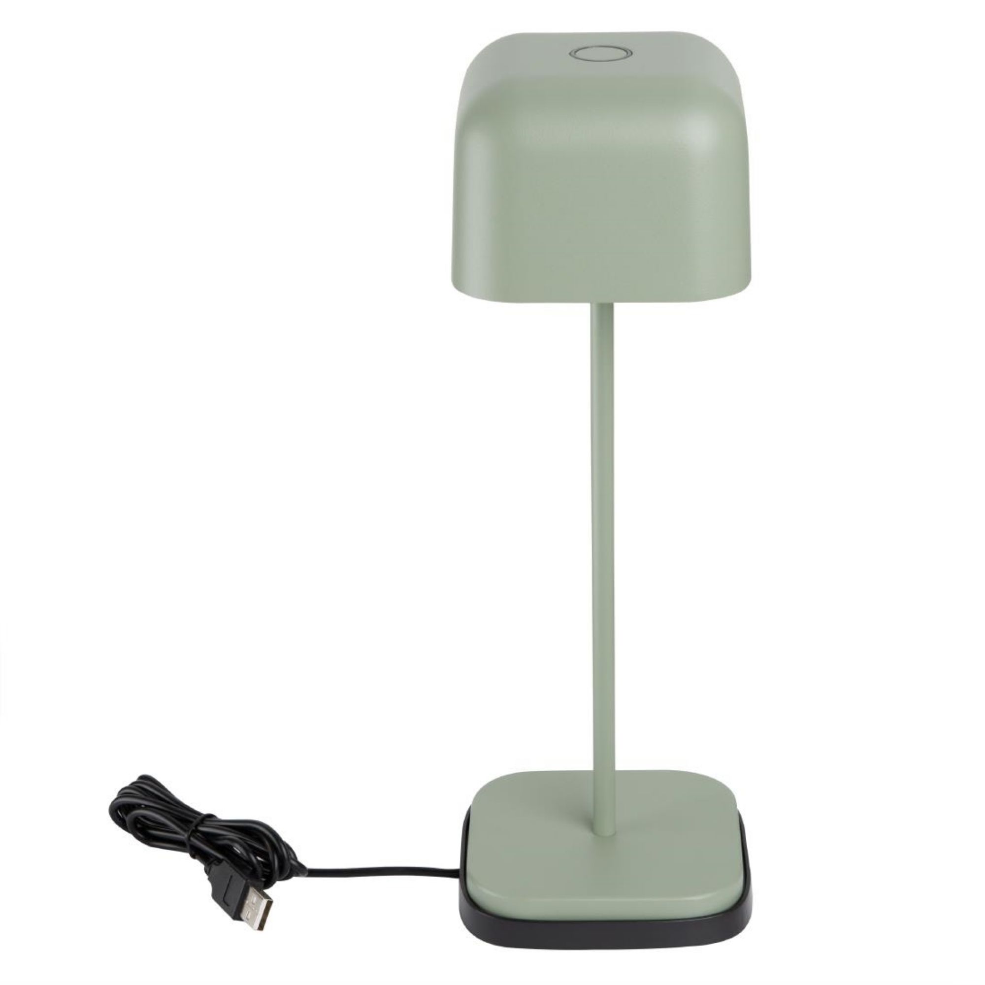Picture of Olympia Lucca Table Lamp Squared Dome Sage 300mm