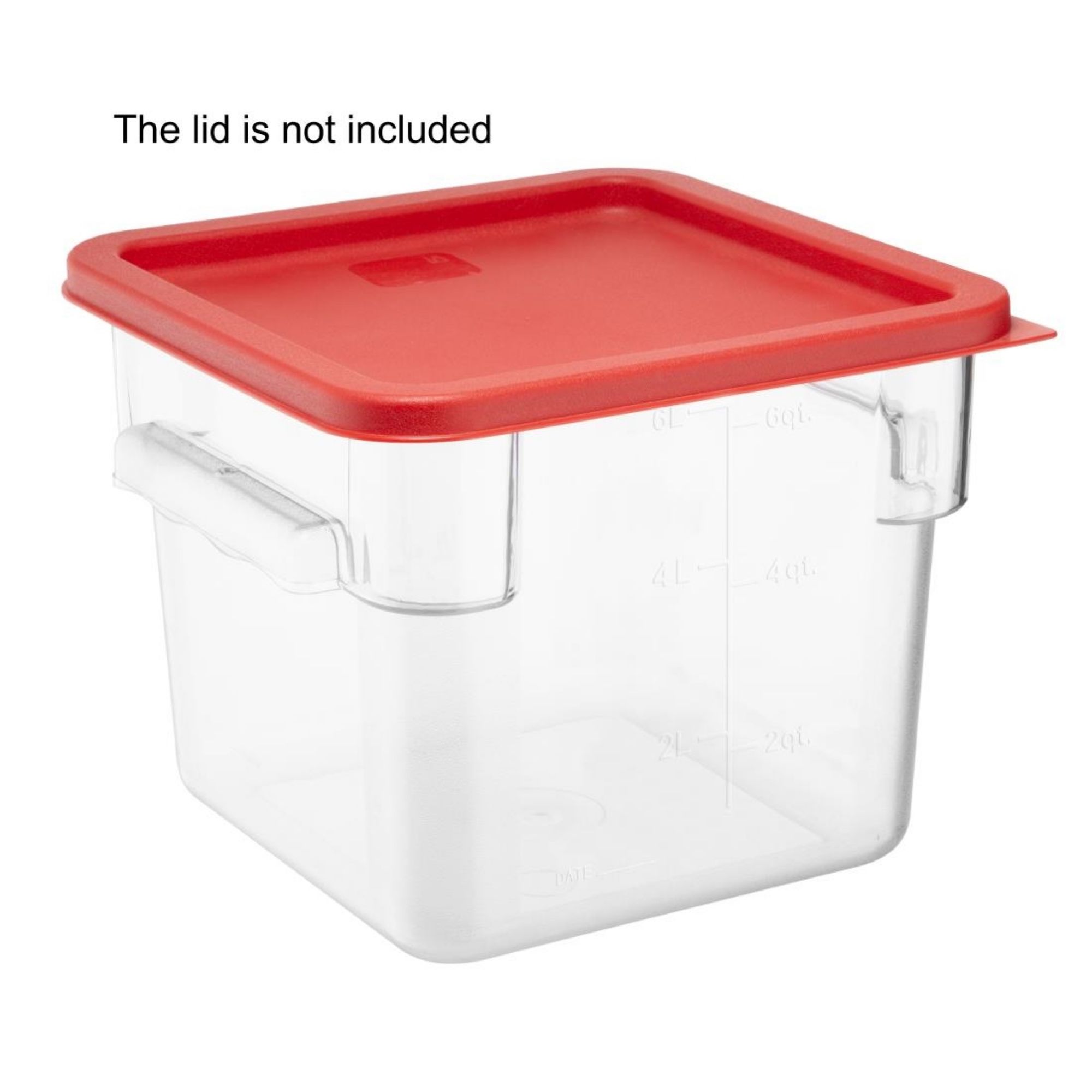 Picture of Hygiplas Polycarbonate Square Storage Container 5.5Ltr