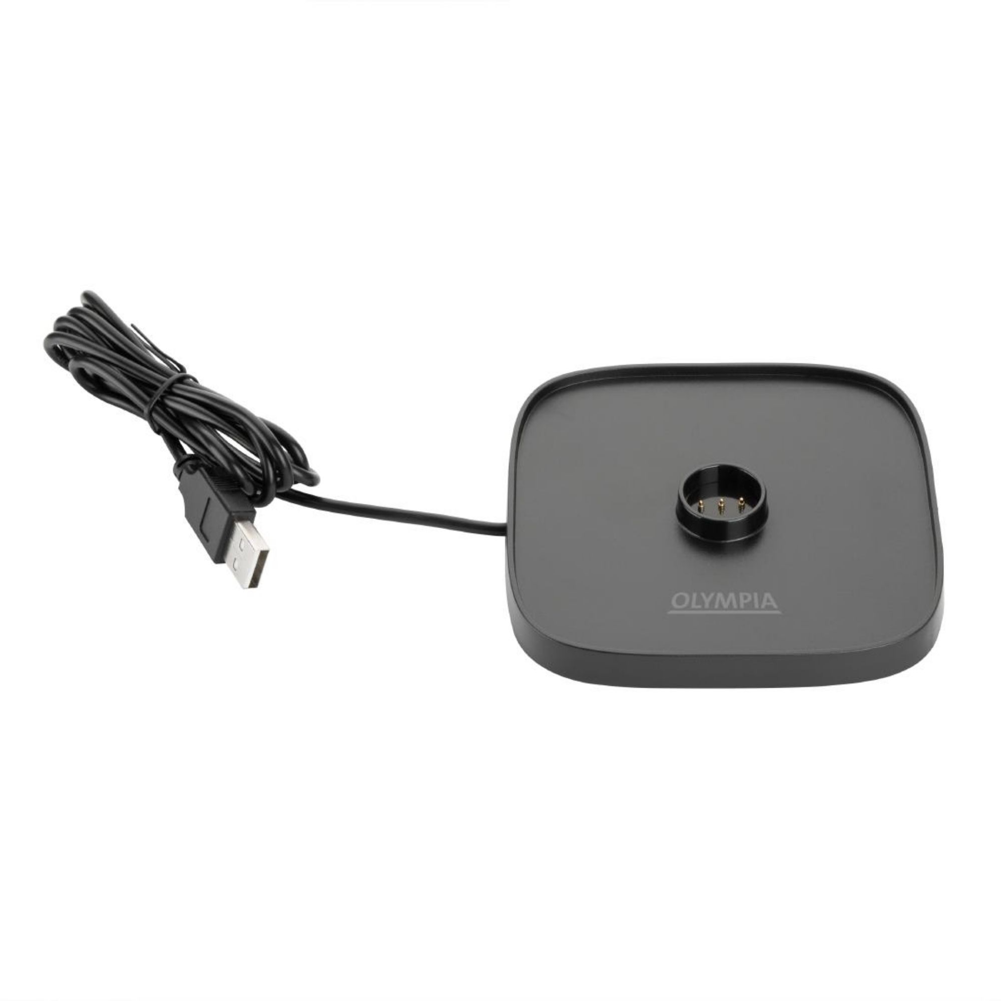 Picture of Olympia Lucca Table Lamp Squared Dome Black 300mm