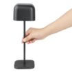 Picture of Olympia Lucca Table Lamp Squared Dome Black 300mm - HZ212