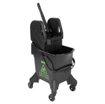 Picture of Jantex 21Ltr Tall Mop Bucket and Wringer - Green Print