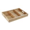 Picture of Olympia 3 Section Cutlery Tray Acacia Wood - HX396
