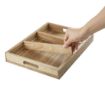 Picture of Olympia 3 Section Cutlery Tray Acacia Wood - HX396