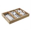 Picture of Olympia 3 Section Cutlery Tray Acacia Wood - HX396