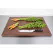 Picture of Hygiplas Thick High Density Brown Chopping Board Large 600x450x25mm - J041
