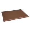 Picture of Hygiplas Thick High Density Brown Chopping Board Standard 450x300x25mm - J035