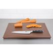 Picture of Hygiplas Thick High Density Brown Chopping Board Standard 450x300x25mm - J035