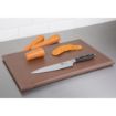 Picture of Hygiplas Thick High Density Brown Chopping Board Standard 450x300x25mm - J035