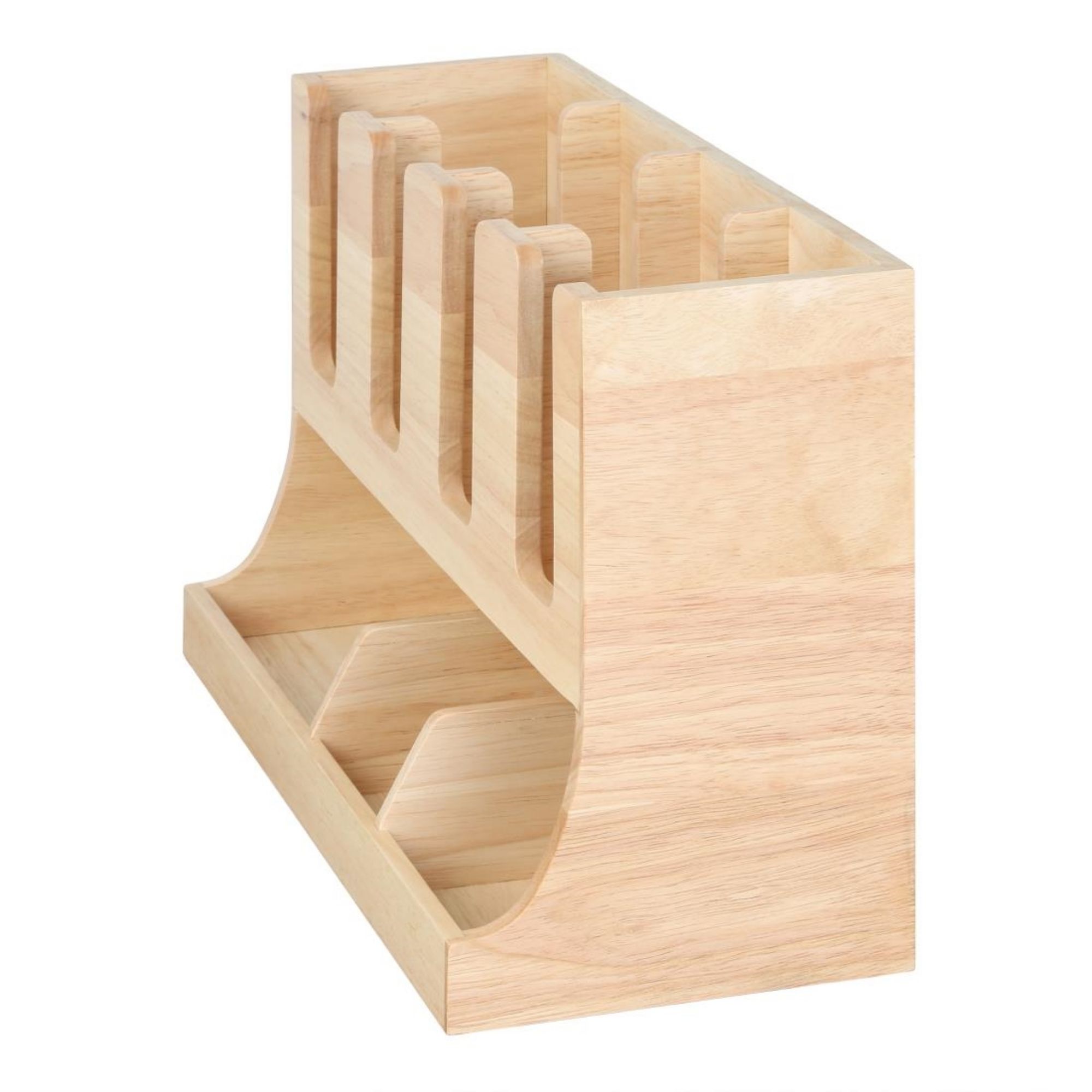 Picture of Olympia Cup and Condiment Station Hevea Wood 450x120x240mm