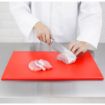 Picture of Hygiplas High Density Red Chopping Board Standard 450x300x12mm - J010