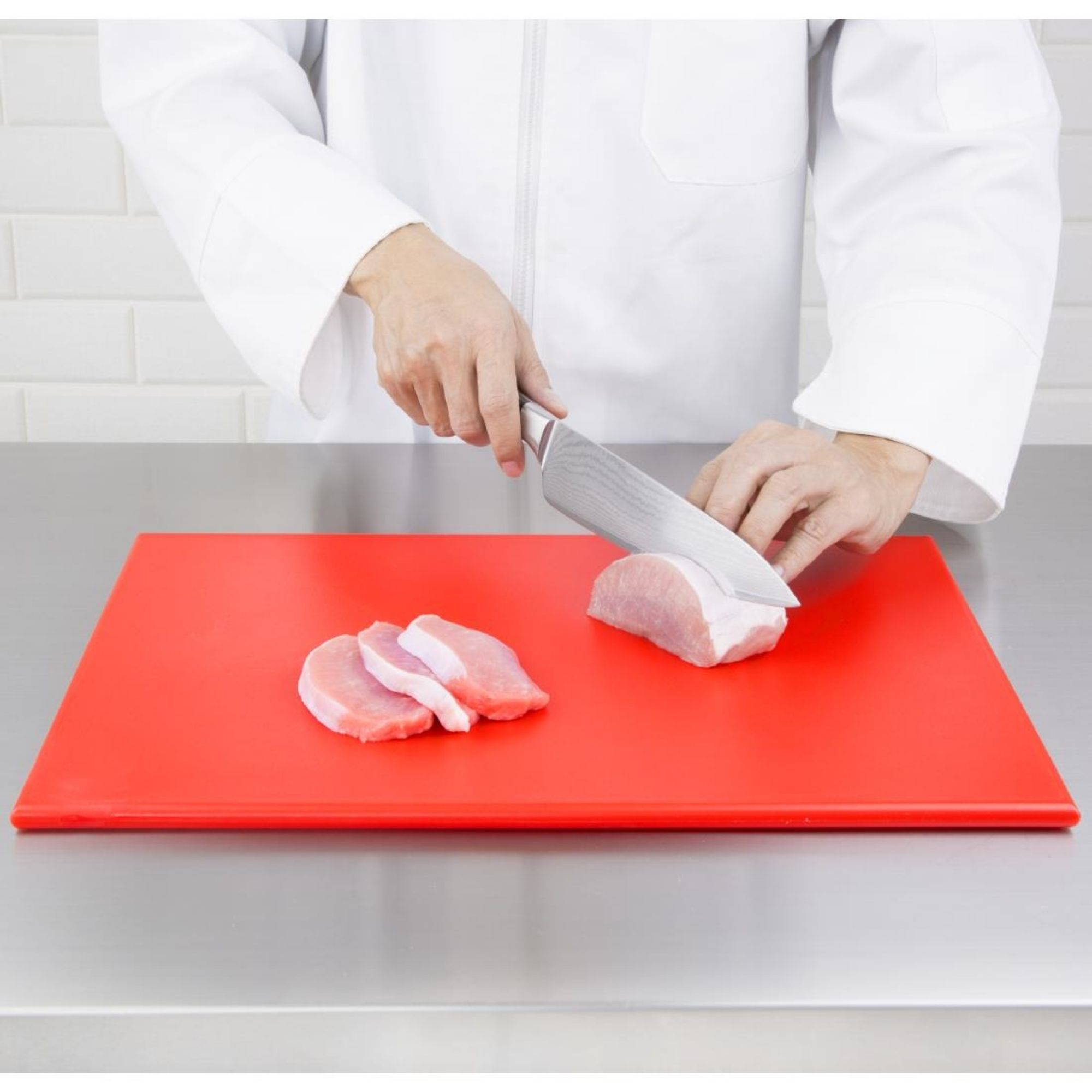 Picture of Hygiplas High Density Red Chopping Board Standard 450x300x12mm