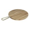 Picture of Olympia Round Paddle Board Acacia Wood With Metal Handle 505x356mm - HX390