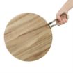 Picture of Olympia Round Paddle Board Acacia Wood With Metal Handle 505x356mm - HX390