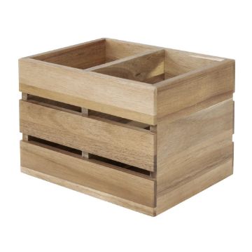 Picture of Olympia Table Organiser Acacia Wood 210x160x150mm