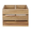 Picture of Olympia Table Organiser Acacia Wood 210x160x150mm - HX387