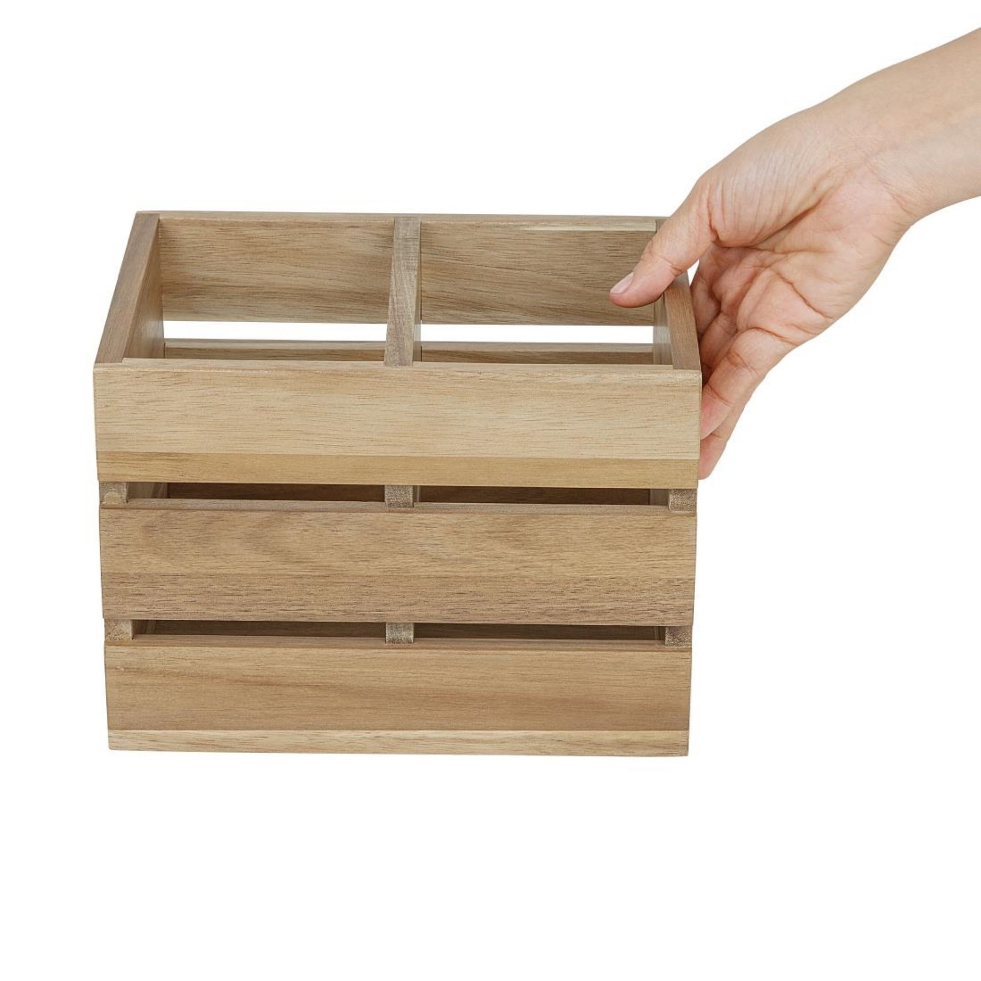 Picture of Olympia Table Organiser Acacia Wood 210x160x150mm