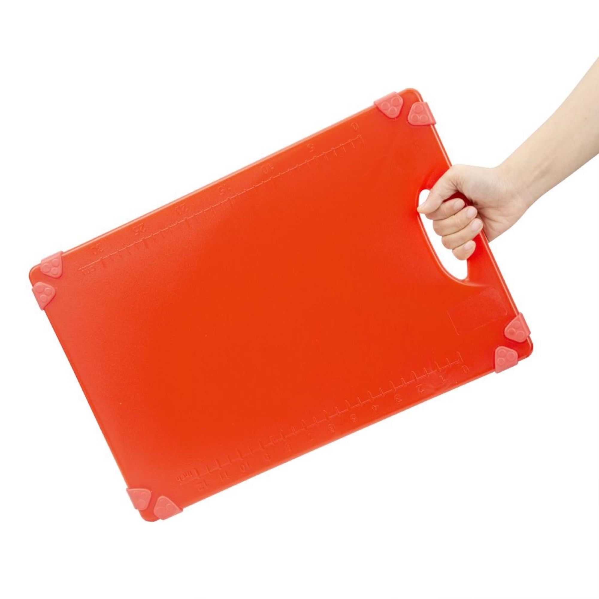 Picture of Hygiplas Commercial Grip Chopping Board Red 458x306mm