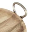 Picture of Olympia Round Dish Acacia Wood With Metal Handles 345x305x80mm - HX388