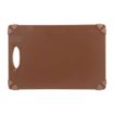 Picture of Hygiplas Commercial Grip Chopping Board Brown 458x306mm - HW003
