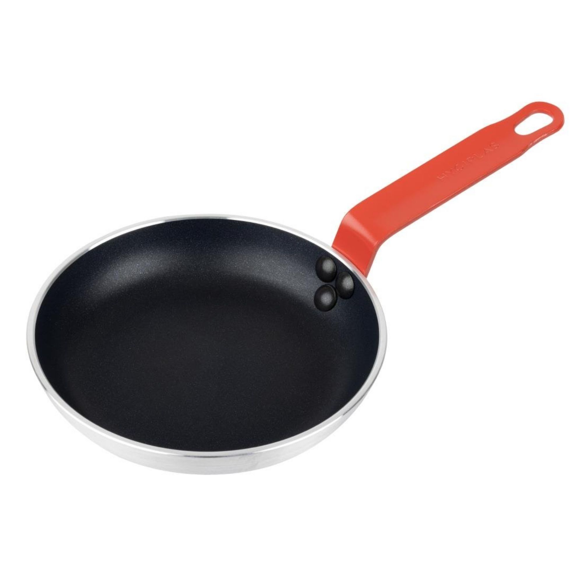 Picture of Hygiplas Aluminium Non-stick Teflon Platinum Plus Frying Pan with Red Handle 20cm - HT964