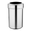 Picture of Bolero Brushed Steel Bin with Open Top Lid 70Ltr - HT460