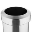 Picture of Bolero Brushed Steel Bin with Open Top Lid 70Ltr - HT460