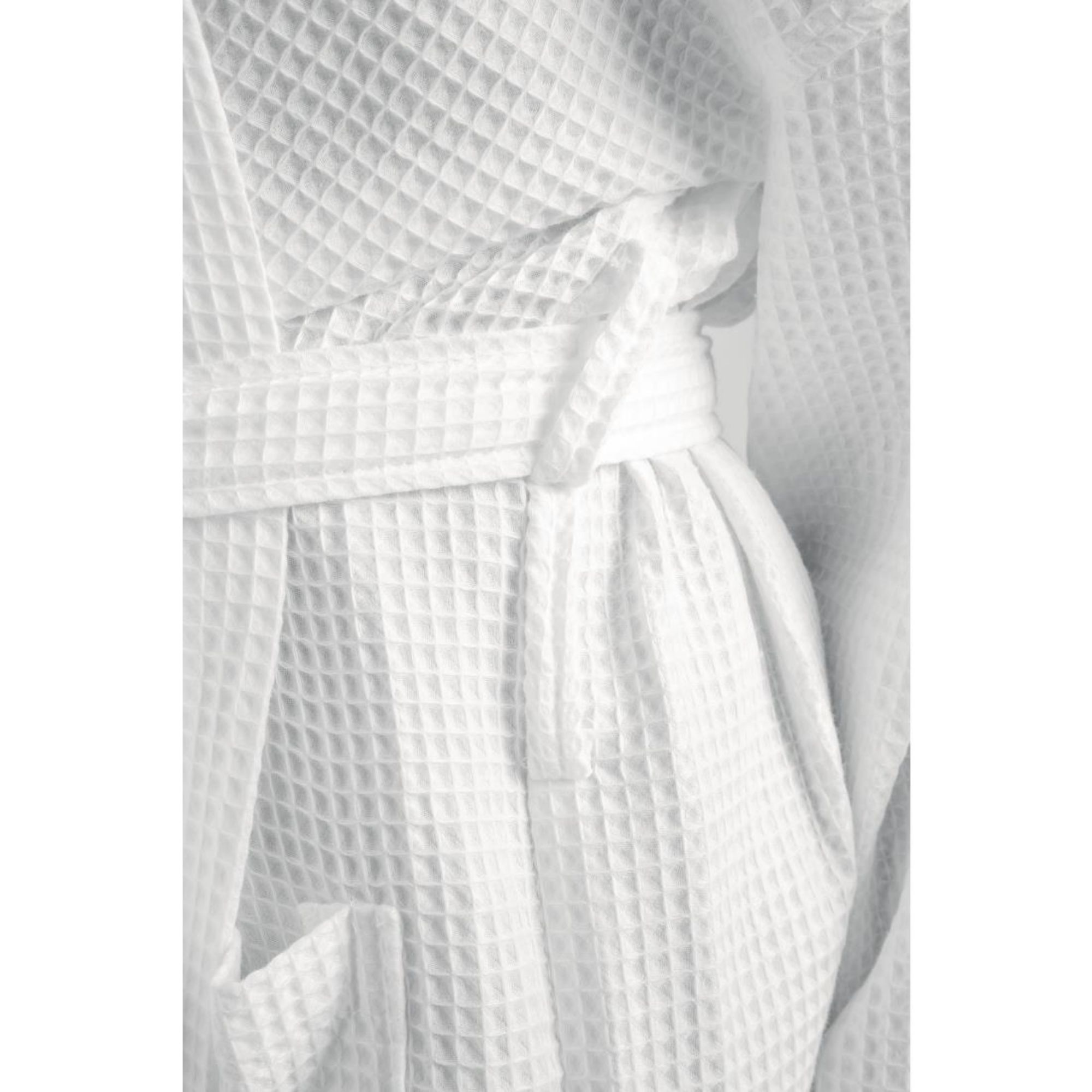 Picture of Mitre Essentials Honeycomb Bathrobe White Large