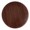 Picture of Bolero Pre-drilled Round Table Top Dark Brown 600mm - GG643