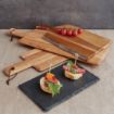 Picture of Olympia Acacia Wood Wavy Handled Wooden Board Small 305mm - GM263