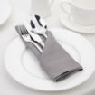 Picture of Olympia Linen Table Napkin Grey 400x400mm (12 Pack) - FW698