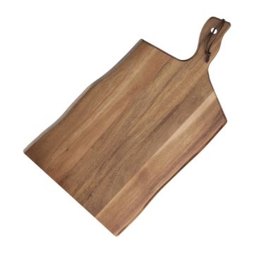 Picture of Olympia Acacia Wood Wavy Handled Wooden Board Large 355mm